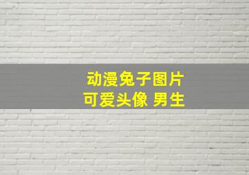 动漫兔子图片可爱头像 男生